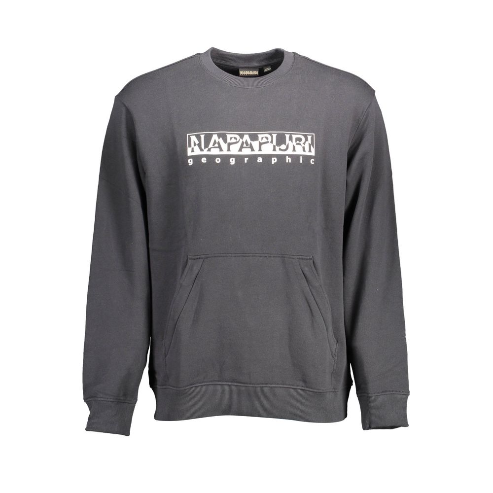 Napapijri Black Cotton Men's Sweatshirt | Regal Royce