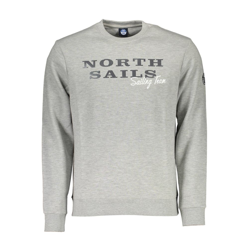 North Sails Grigio Cotton Men Sweatshirt | Regal Royce