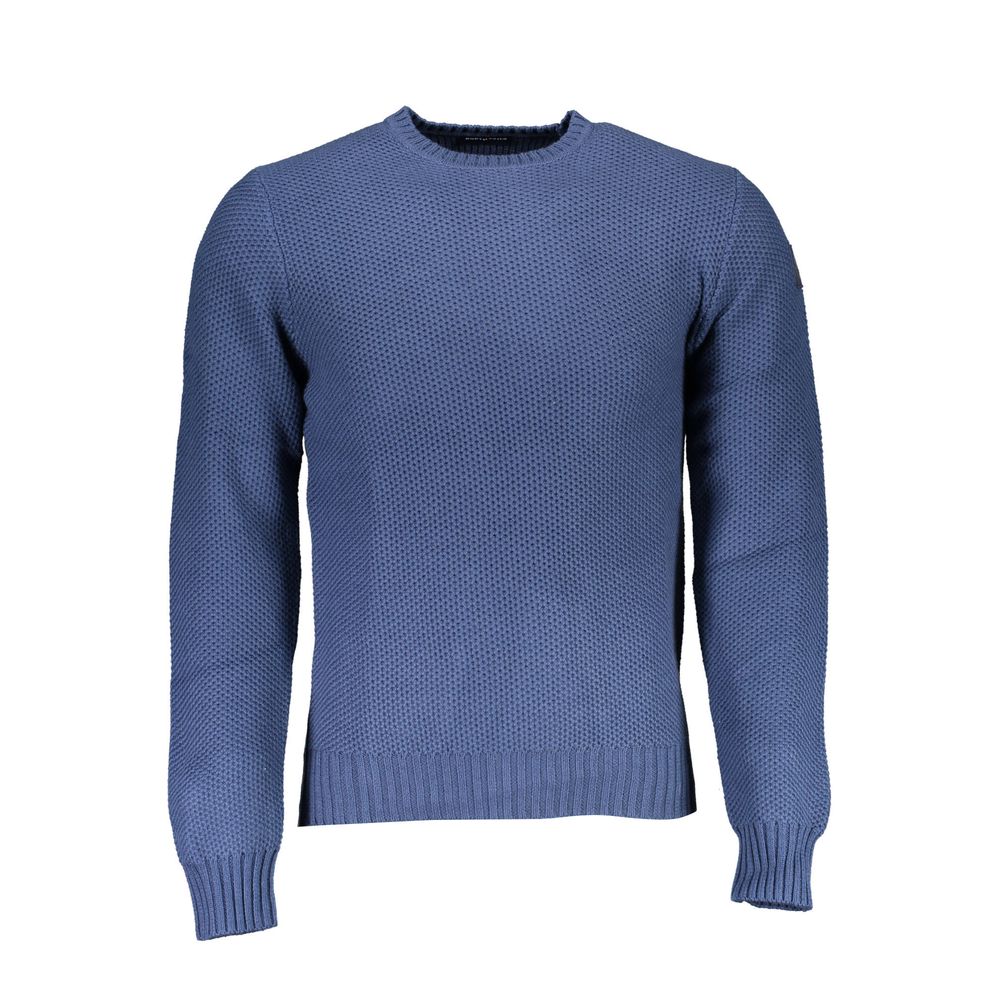 North Sails Blue Cotton Men Sweater | Regal Royce