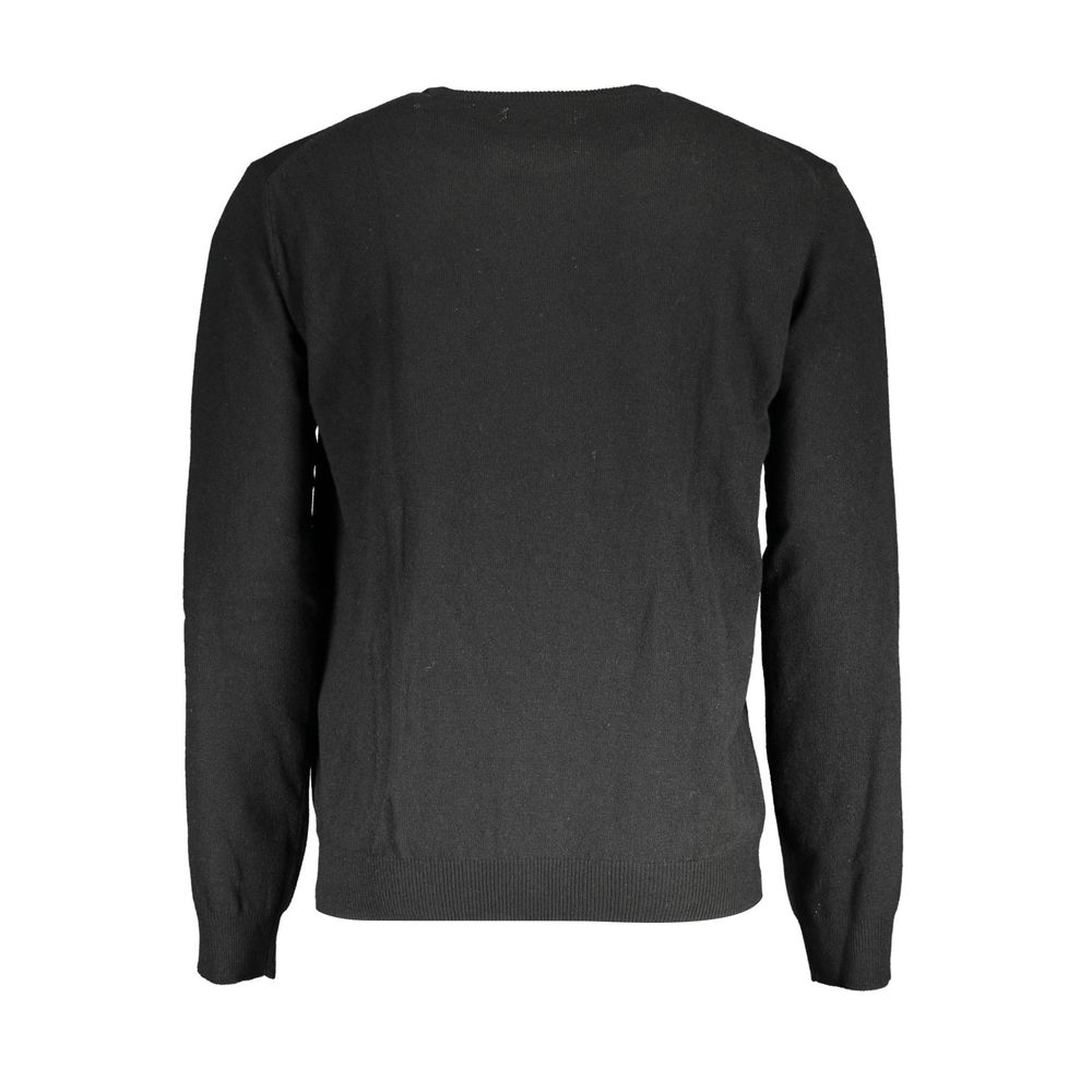 La Martina Black Wool Men's Sweater | Regal Royce