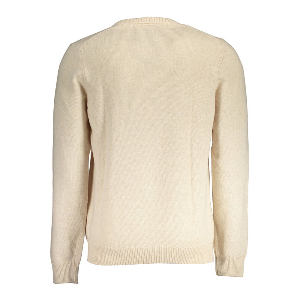 Lyle & Scott Beige Wool Men Sweater | Regal Royce