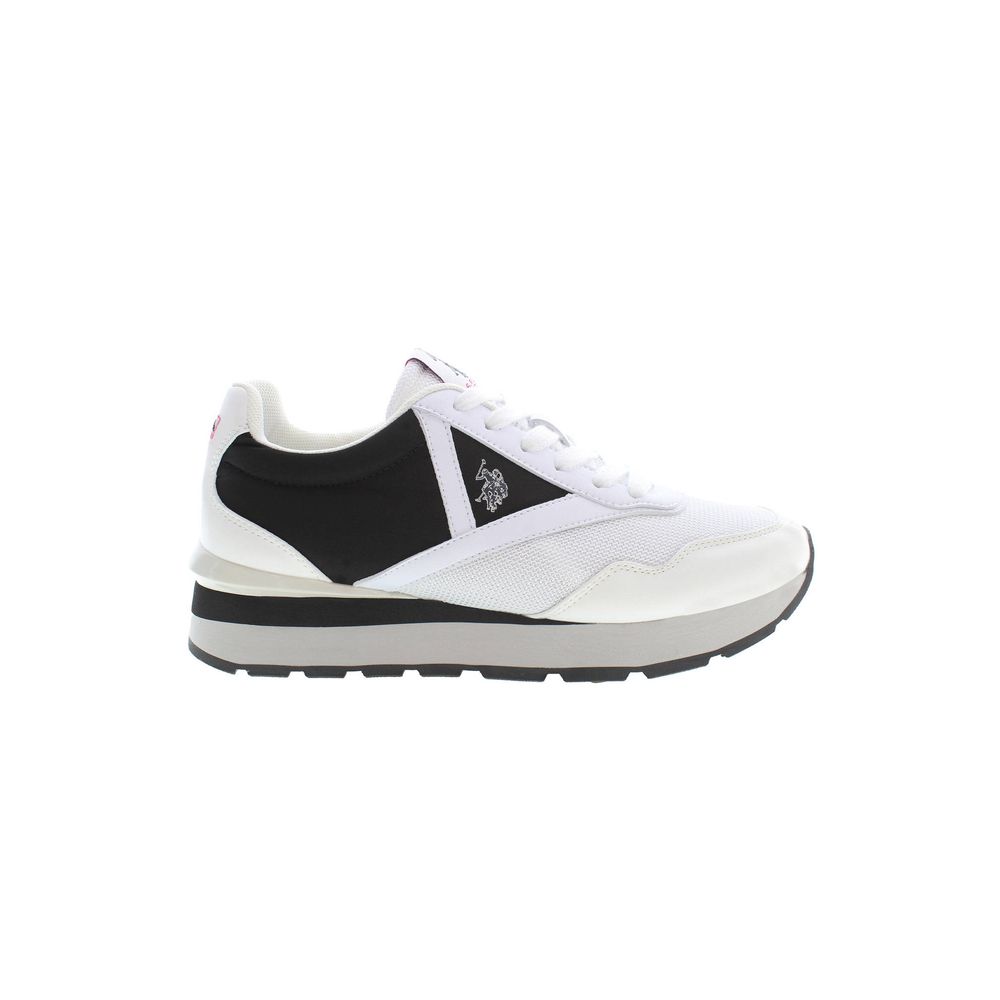U.S. POLO ASSN. Bianco Polyurethane Women Sneaker | Regal Royce
