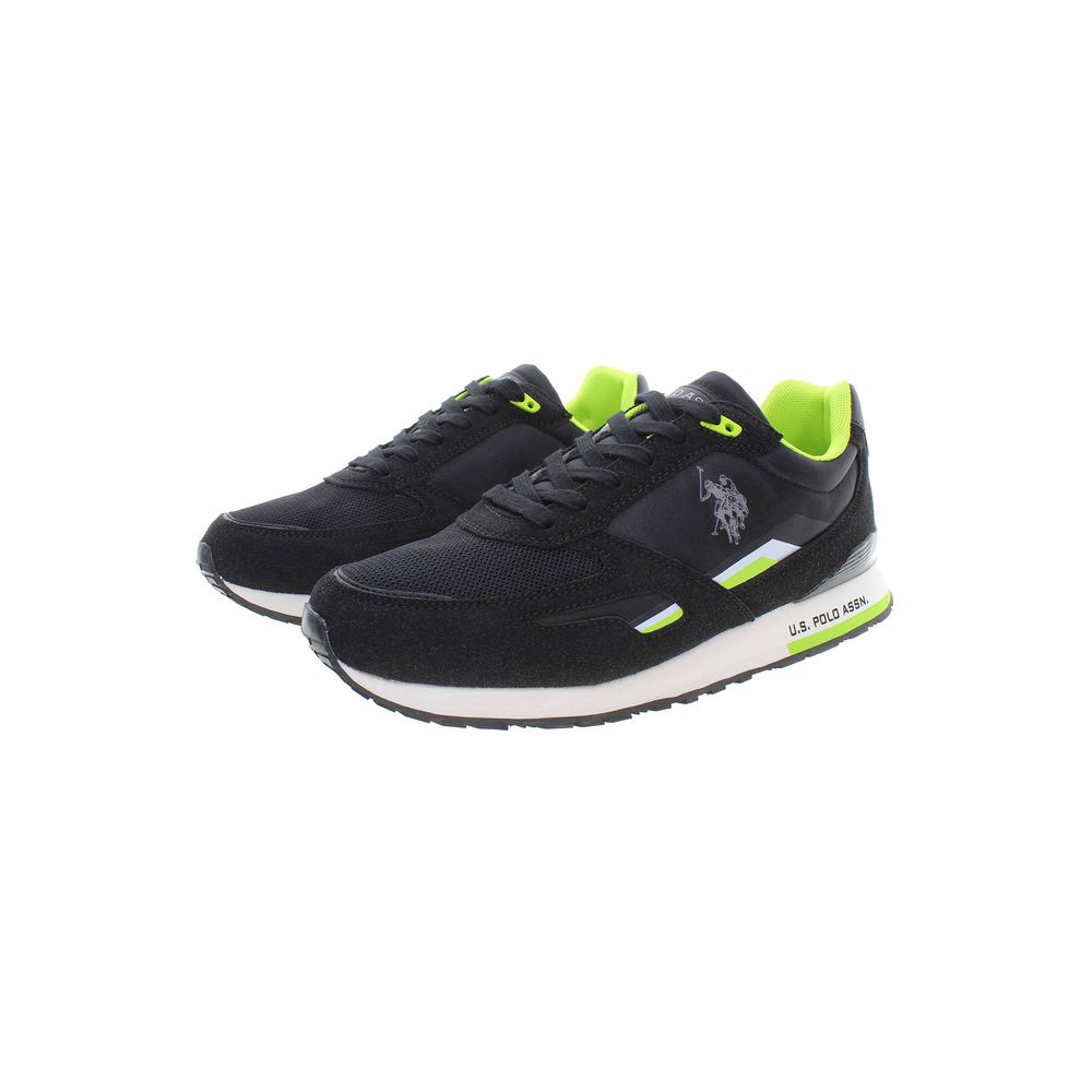 U.S. POLO ASSN. Black Polyester Sneaker