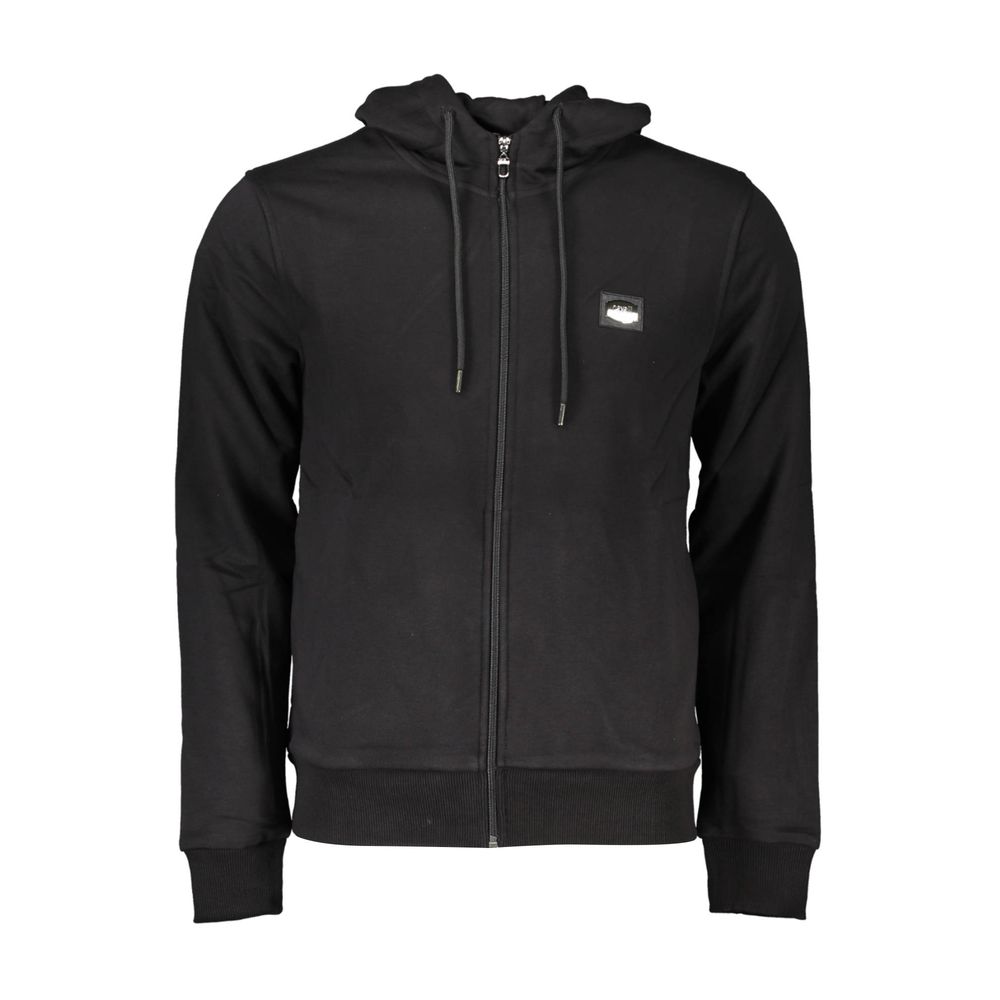 Cavalli Class Black Cotton Men Sweatshirt | Regal Royce