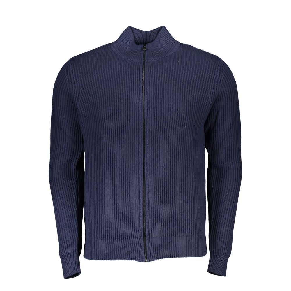 North Sails Blue Cotton Men Cardigan | Regal Royce