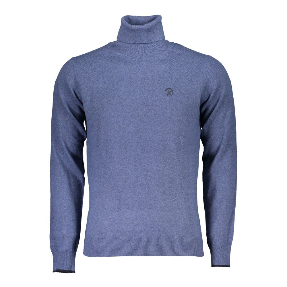 North Sails Blu Poliammide Men Sweater Turtleneck | Regal Royce
