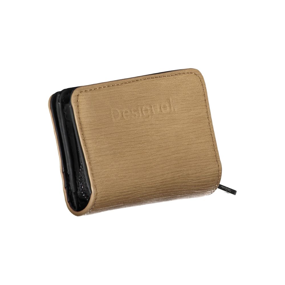 Desigual Marrone Poliuretano Woman Wallet | Regal Royce