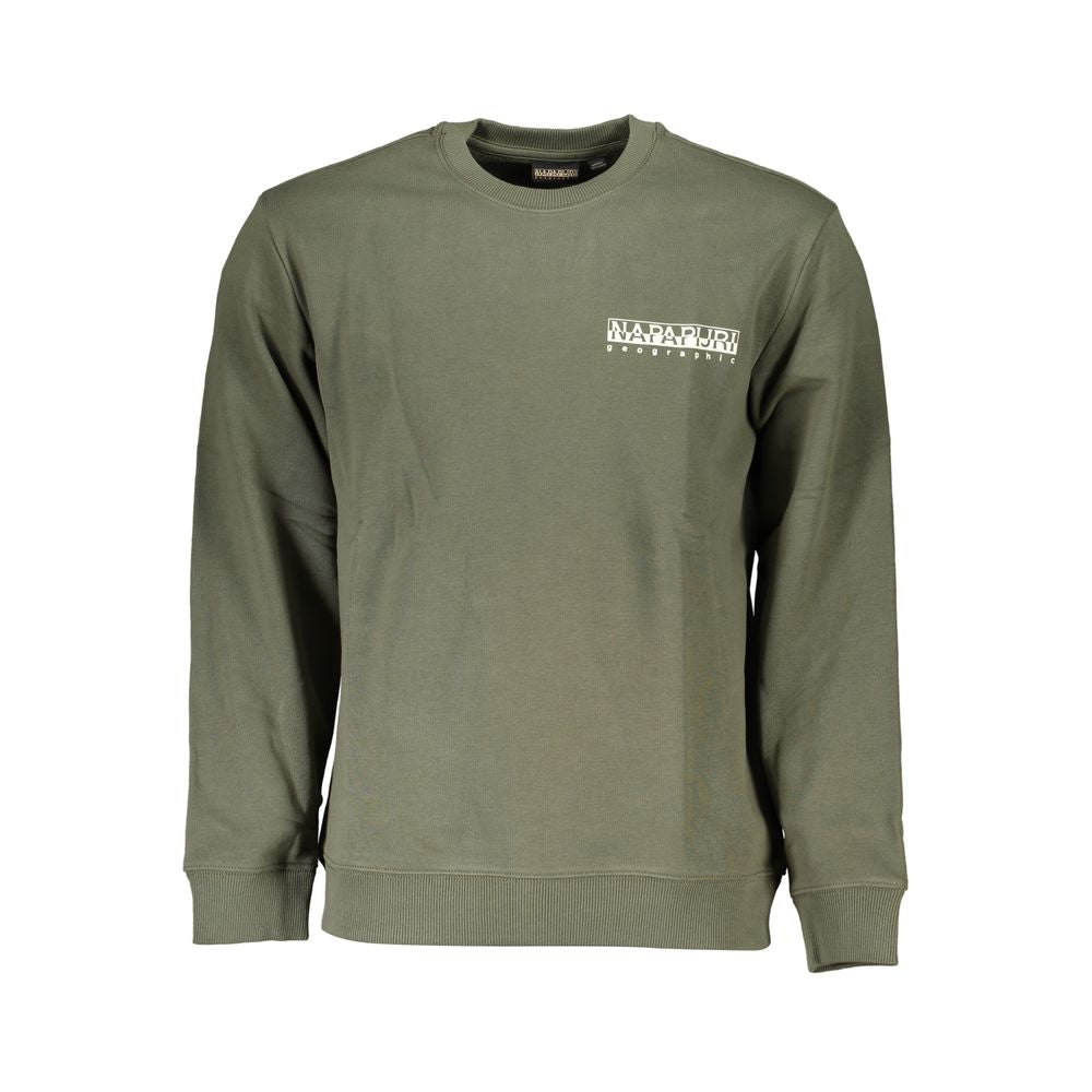 Napapijri Verde Cotton Men Sweatshirt | Regal Royce