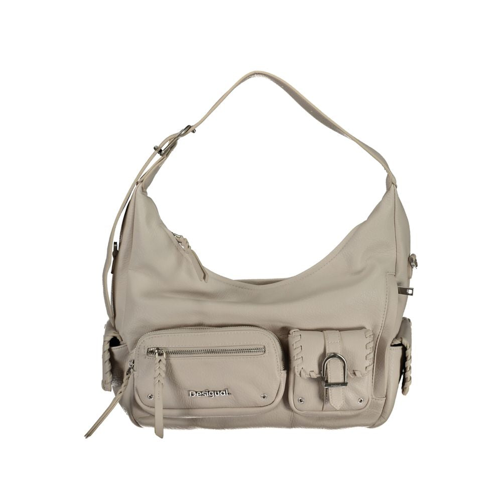 Desigual White Polyurethane Women Handbag | Regal Royce