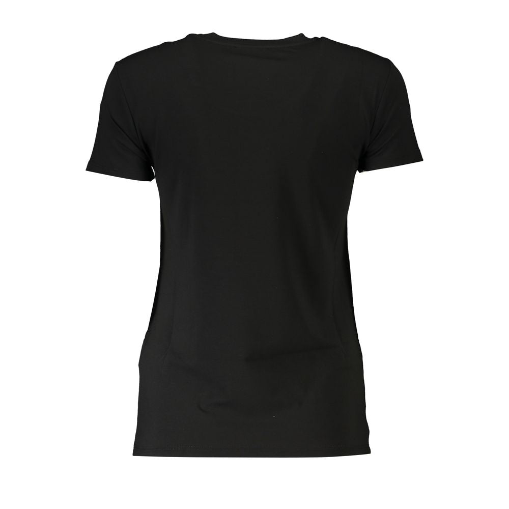 Patrizia Pepe Black Organic Cotton Women T-Shirt | Regal Royce