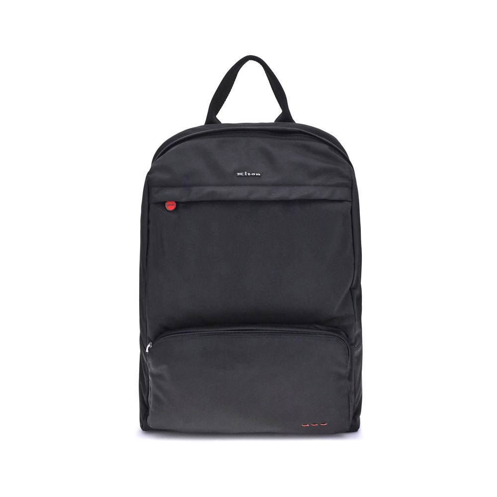 Kiton Black Polyamide Backpack | Regal Royce