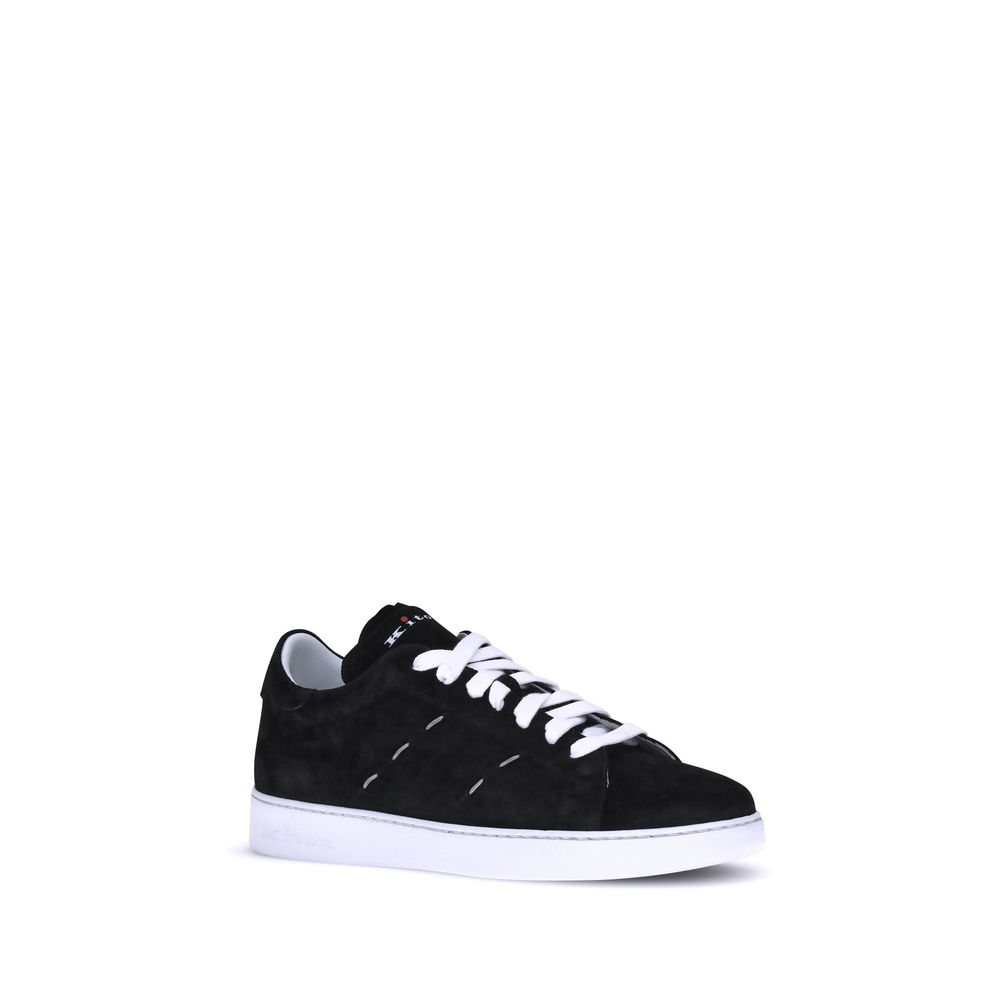 Kiton Black Rubber Low Top Sneakers | Regal Royce