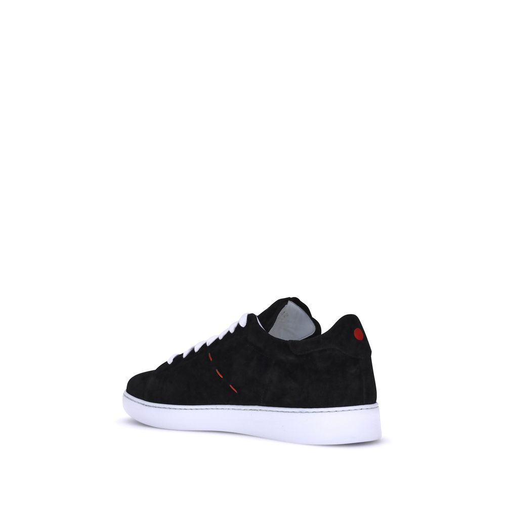 Kiton Black Rubber Low Top Sneakers | Regal Royce