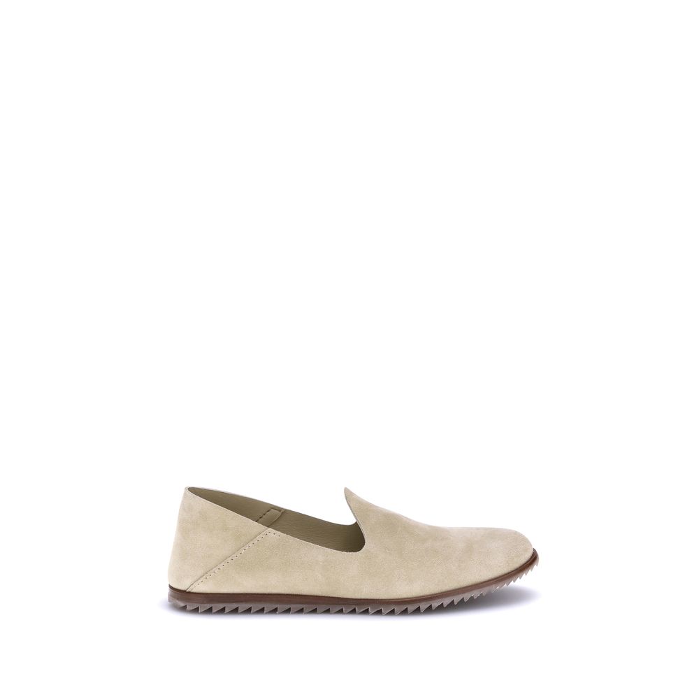 Pedro García Beige Calf Leather Bos Taurus Slip-On Loafers | Regal Royce