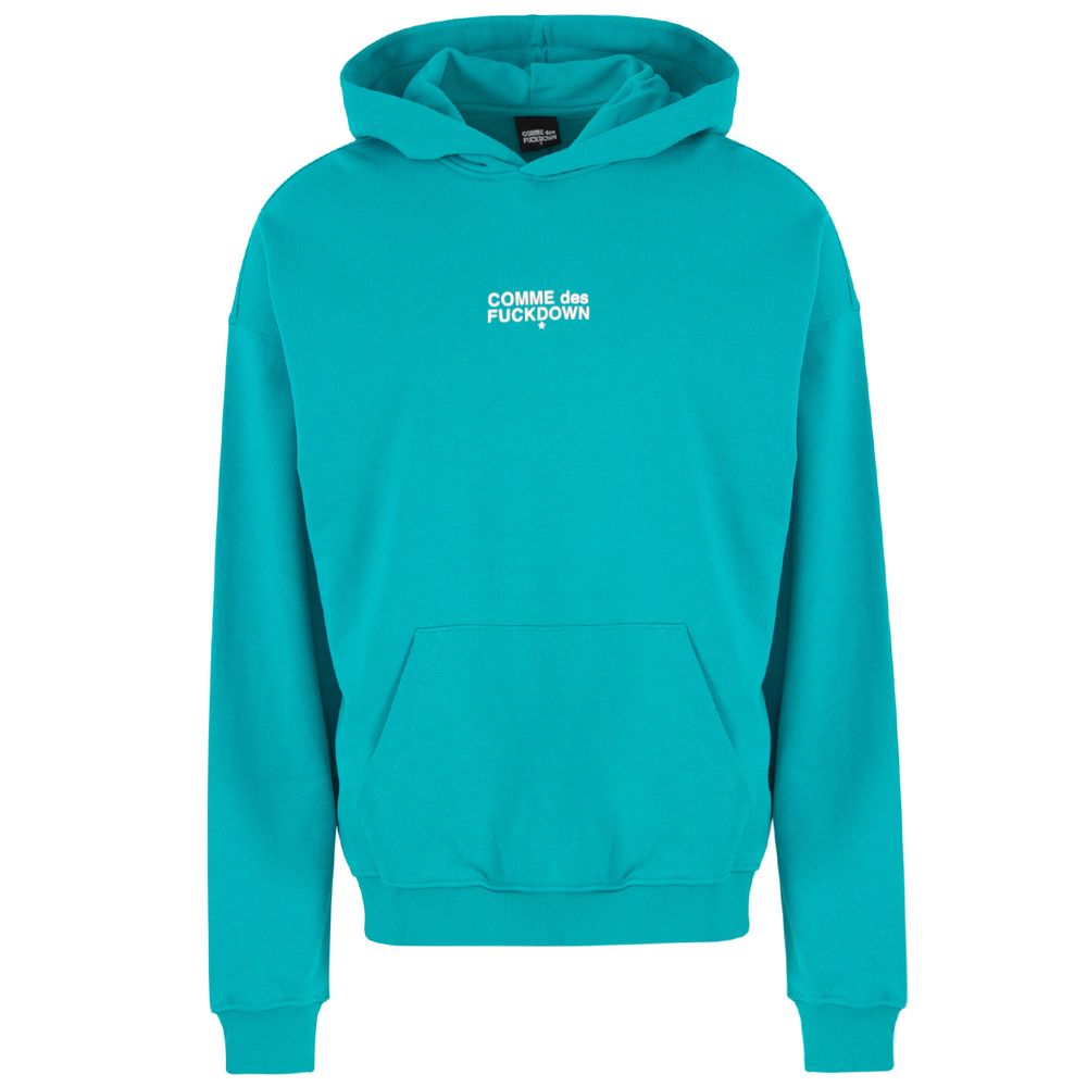 Comme Des Fuckdown Green Cotton Sweatshirt