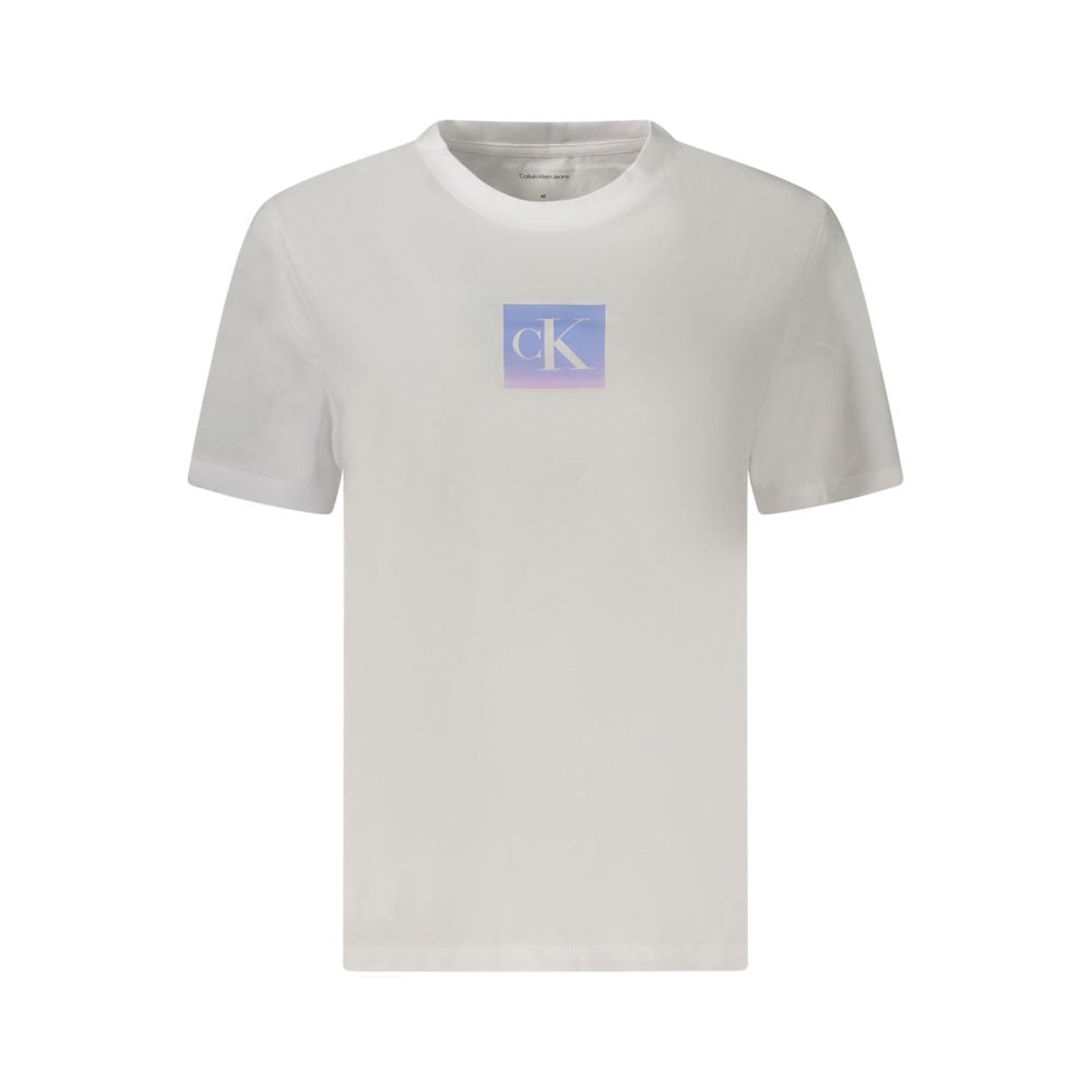 Calvin Klein White Cotton Women T-Shirt