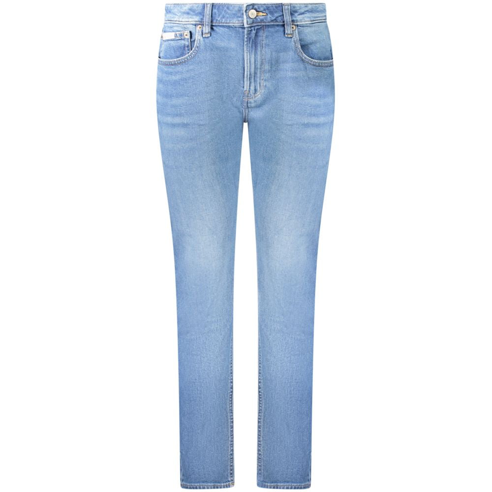 Calvin Klein Blue Cotton Women's Slim Jean