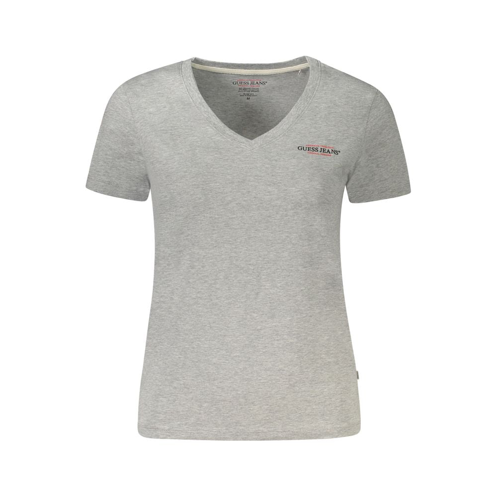 Guess Jeans Gray Cotton Women Top | Regal Royce