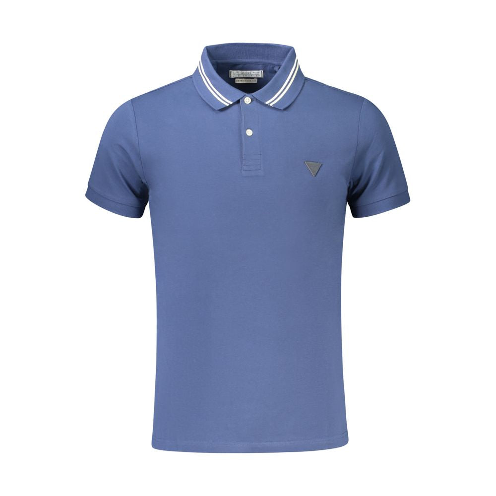 Guess Jeans Blue Cotton Men's Polo Shirt | Regal Royce