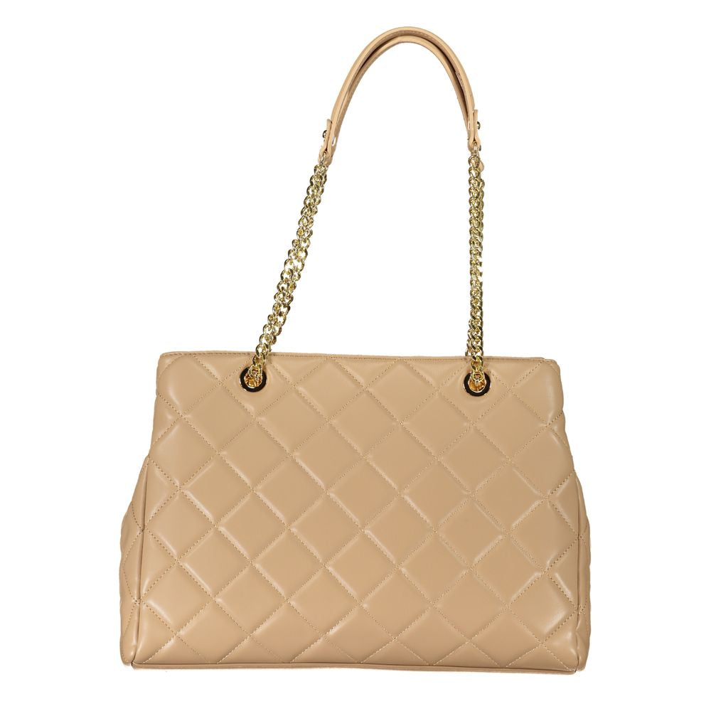 Mario Valentino Beige Polyurethane Women Handbag | Regal Royce