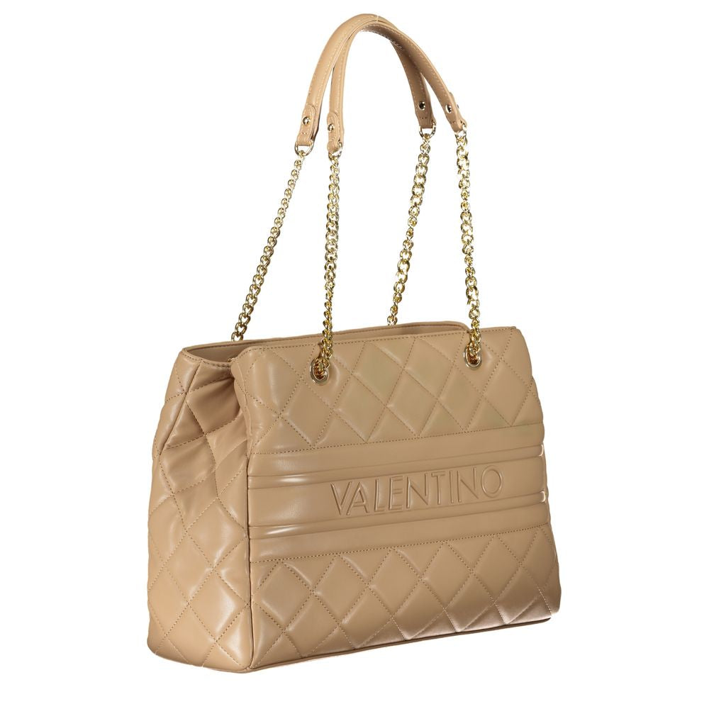 Mario Valentino Beige Polyurethane Women Handbag | Regal Royce