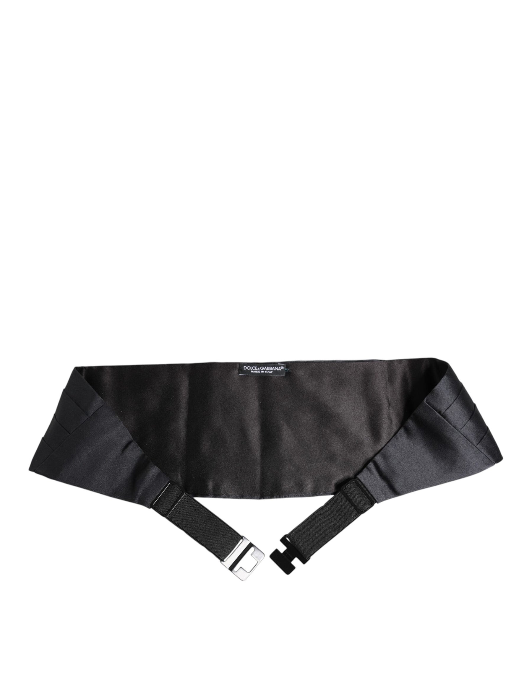 Dolce & Gabbana Dark Blue 100% Silk Belt Waist Cummerbund | Regal Royce