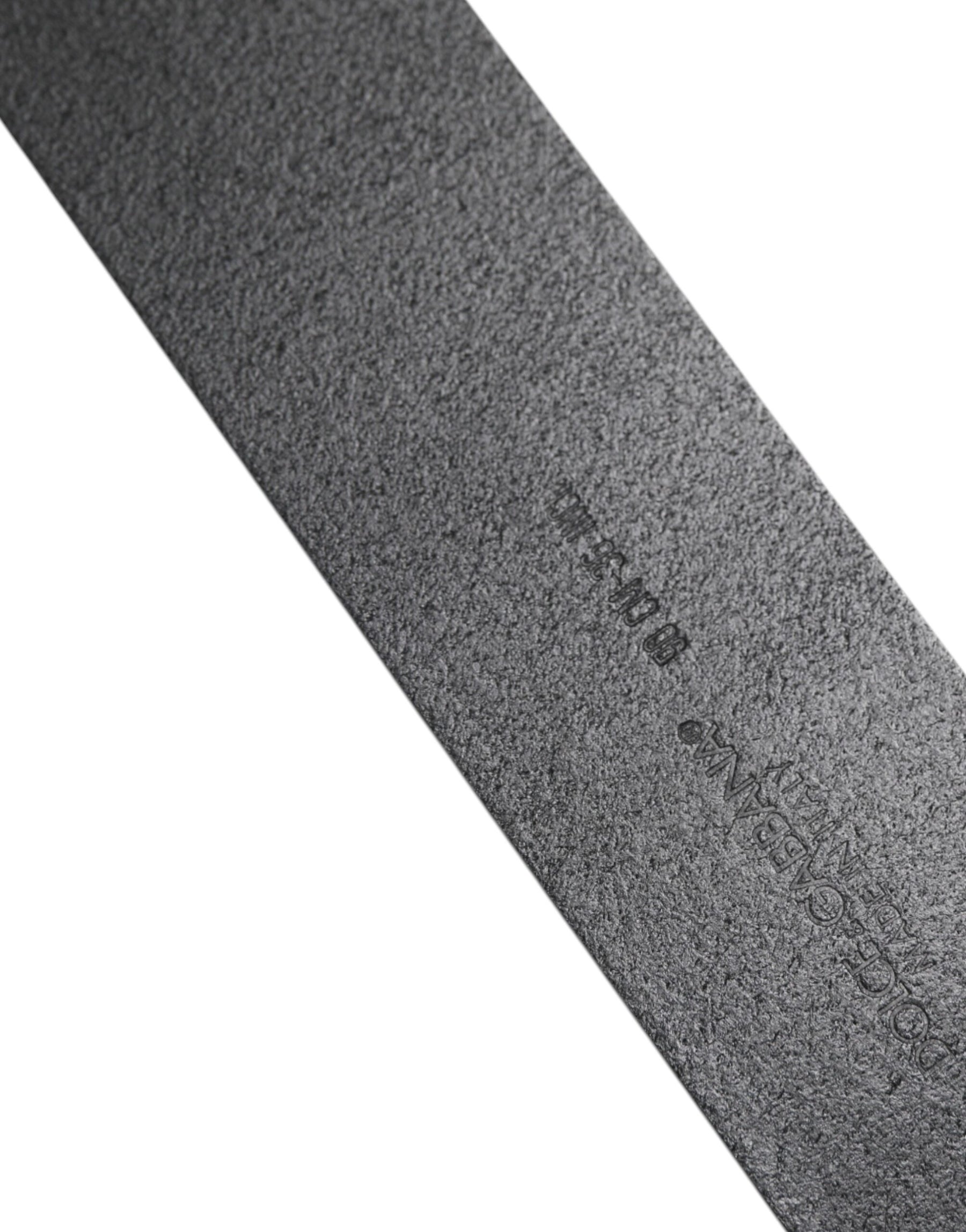 Dolce & Gabbana Black Leather Classic Metal Buckle Belt | Regal Royce