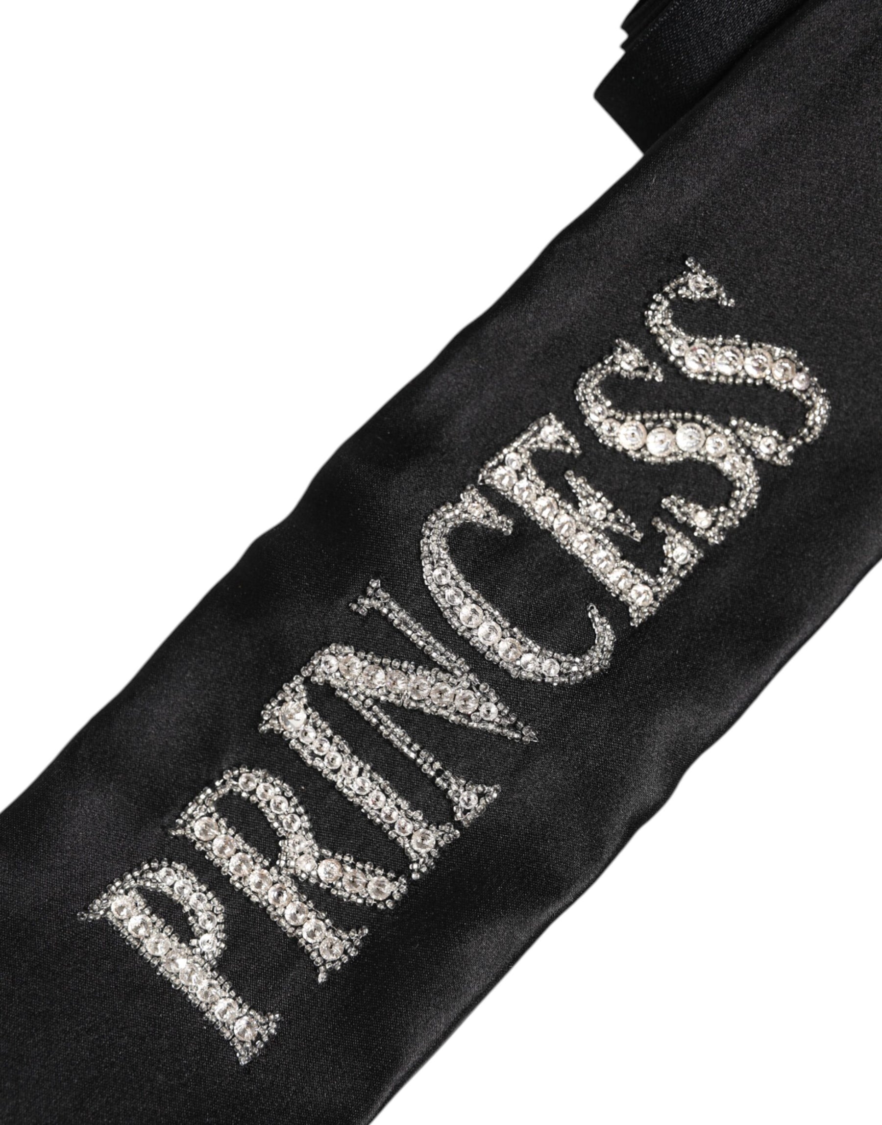 Dolce & Gabbana Black Princess Fantasy Braided Waist Belt | Regal Royce