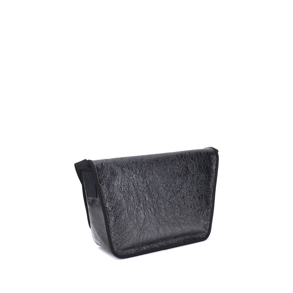 Balenciaga Black Calf Leather Bos Taurus Shoulder Bag | Regal Royce