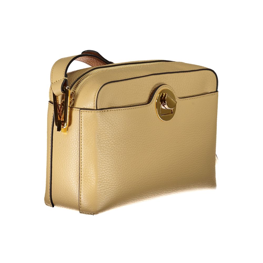 Coccinelle Beige Leather Women Shoulder Bag | Regal Royce