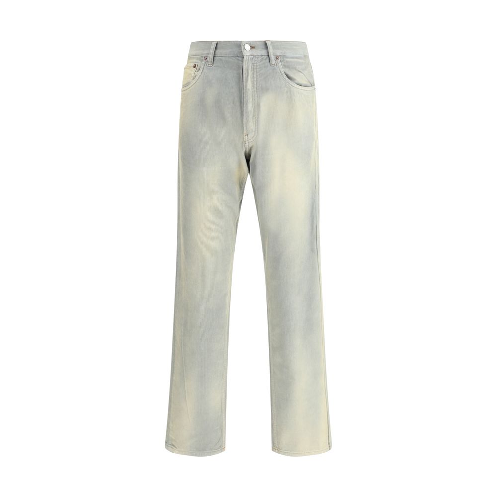 Prada Light Blue Cotton Casual Pants | Regal Royce