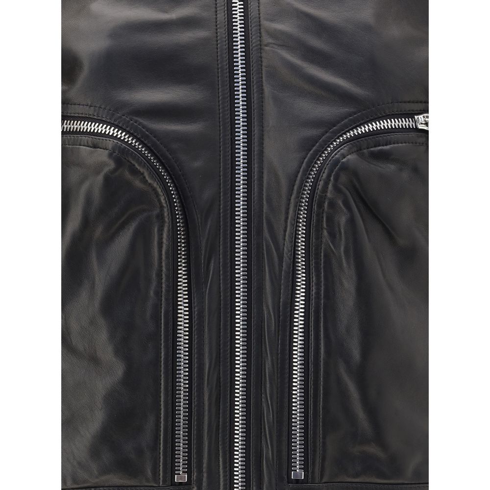 Rick Owens Bauhaus Flight Leather Jacket | Regal Royce