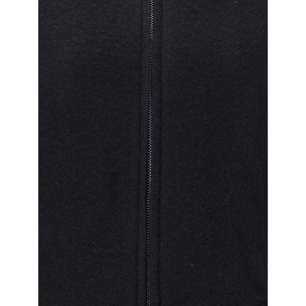 Rick Owens Black Fleece Wool Coat | Regal Royce