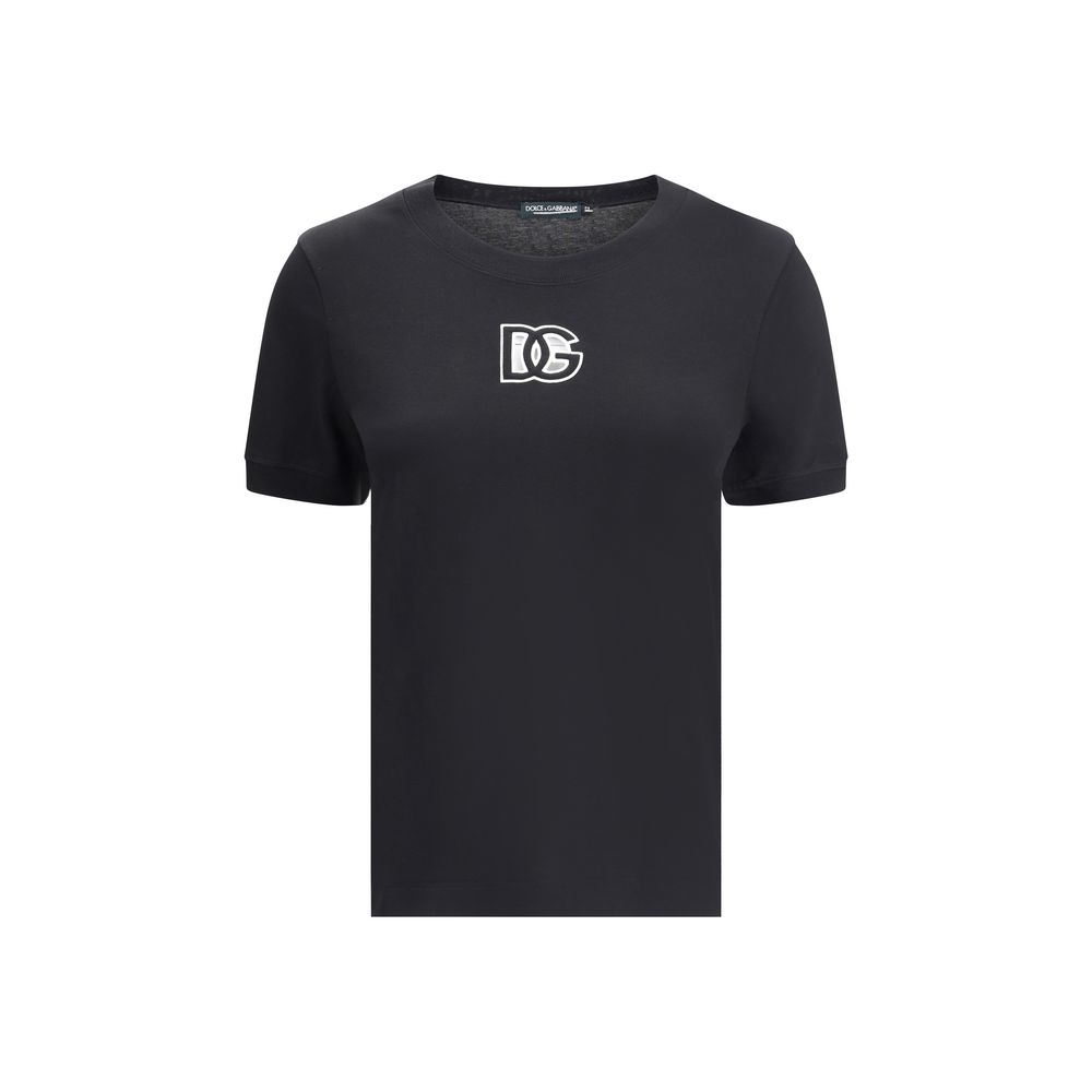 Dolce & Gabbana Black Cotton T-Shirt | Regal Royce