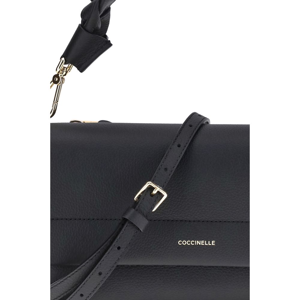 Coccinelle Black Calf Leather Bos Taurus Shoulder Bag | Regal Royce