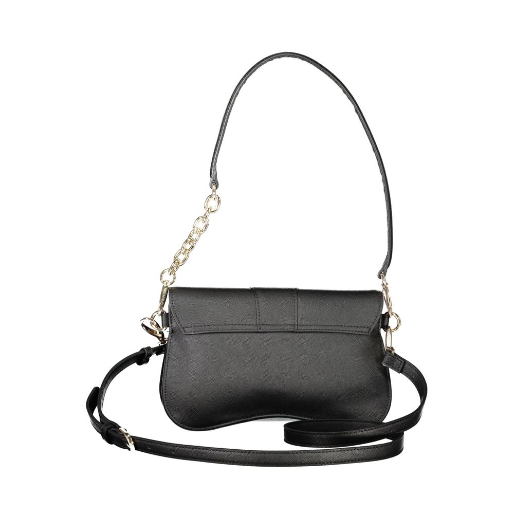 Mario Valentino Black Polyurethane Women's Bag | Regal Royce