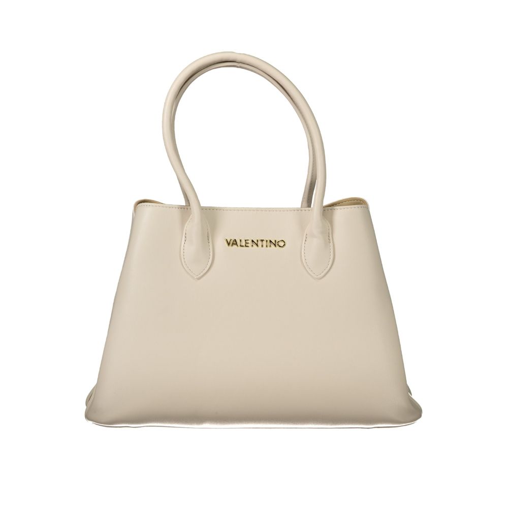 Mario Valentino Beige Polyurethane Women Handbag | Regal Royce