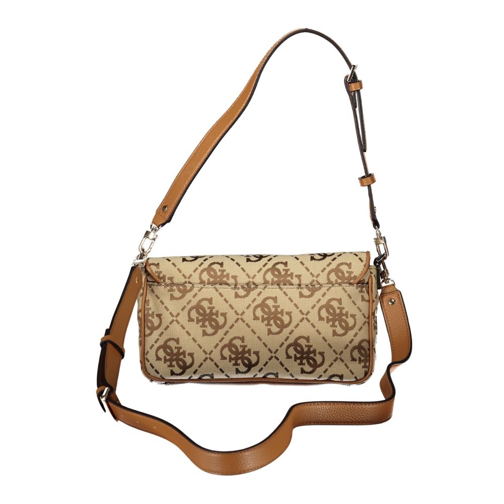 Guess Jeans Beige Polyester Women Handbag | Regal Royce