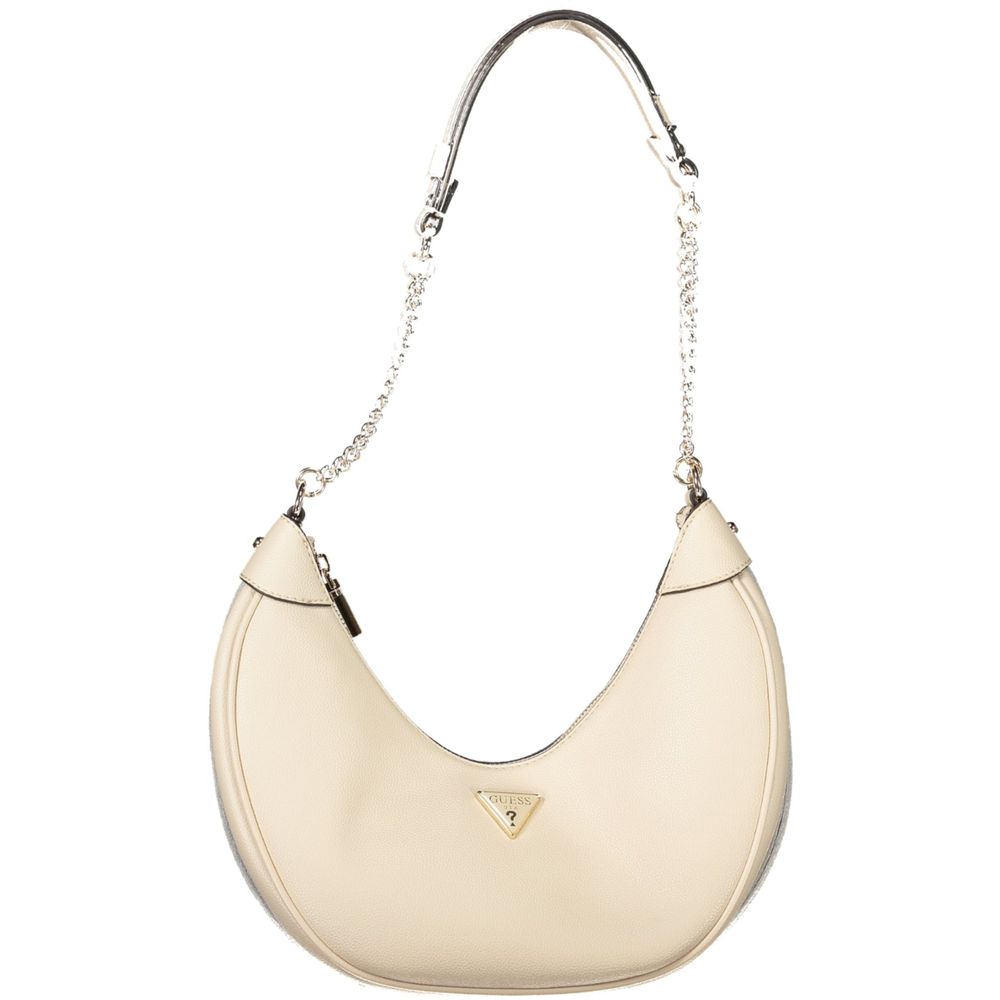 Guess Jeans Beige Polyethylene Women Handbag | Regal Royce