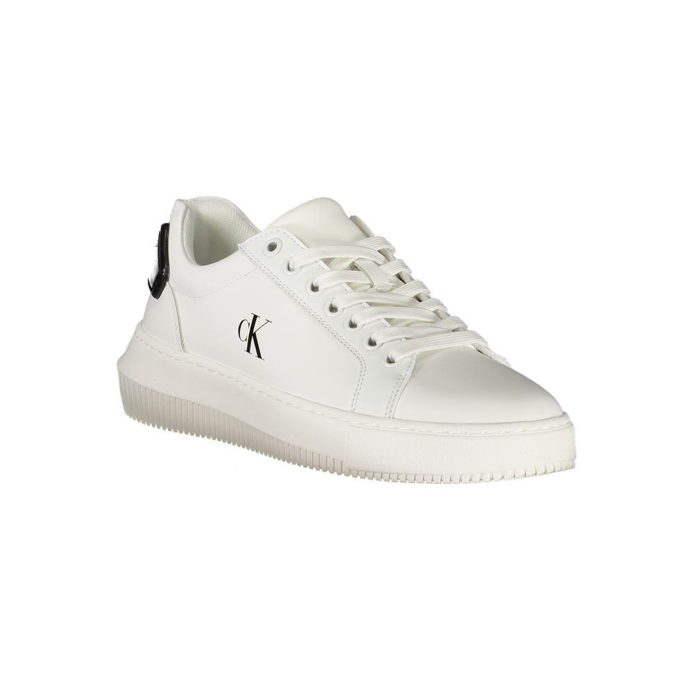 Calvin Klein Bianco Polyurethane Women Sneaker | Regal Royce