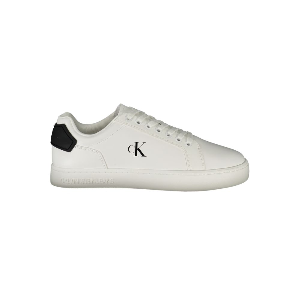 Calvin Klein Bianco Poliuretano Men Sneaker | Regal Royce
