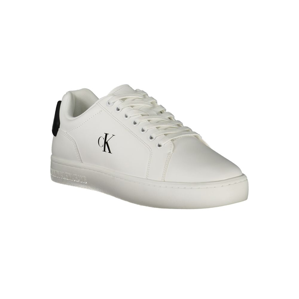 Calvin Klein Bianco Poliuretano Men Sneaker | Regal Royce