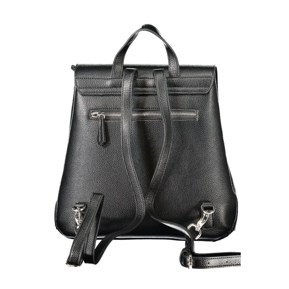Mario Valentino Nero Polyurethane Women Backpack | Regal Royce