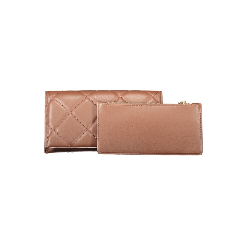 Mario Valentino Brown Polyethylene Women Wallet | Regal Royce