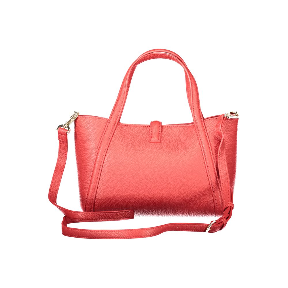 Mario Valentino Red Polyurethane Women Handbag | Regal Royce