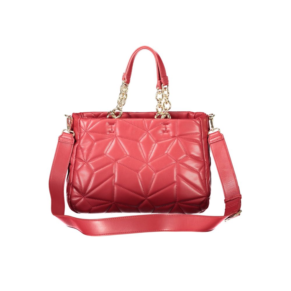 Mario Valentino Rosso Polyurethane Women Handbag | Regal Royce