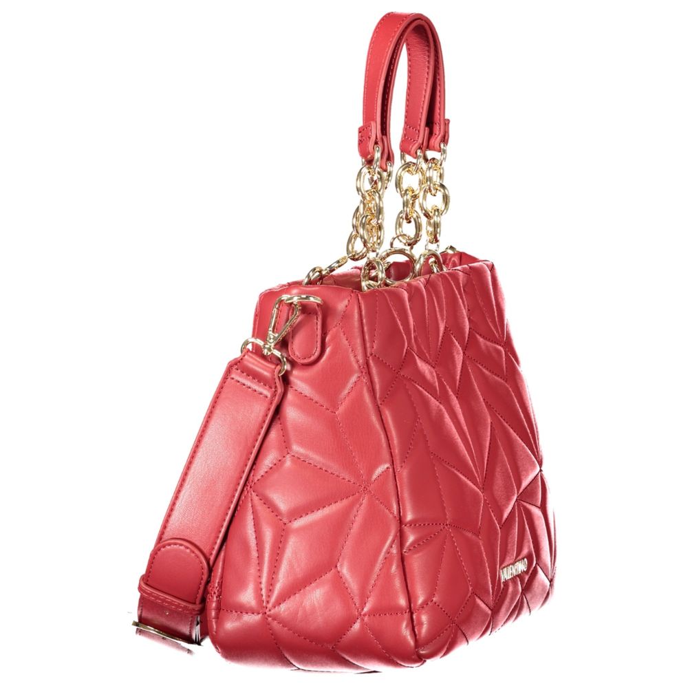 Mario Valentino Rosso Polyurethane Women Handbag | Regal Royce