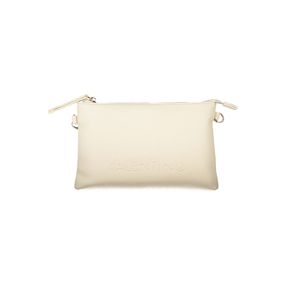 Mario Valentino Beige Polyurethane Women Handbag | Regal Royce