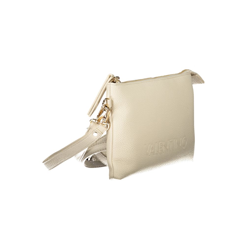 Mario Valentino Beige Polyurethane Women Handbag | Regal Royce
