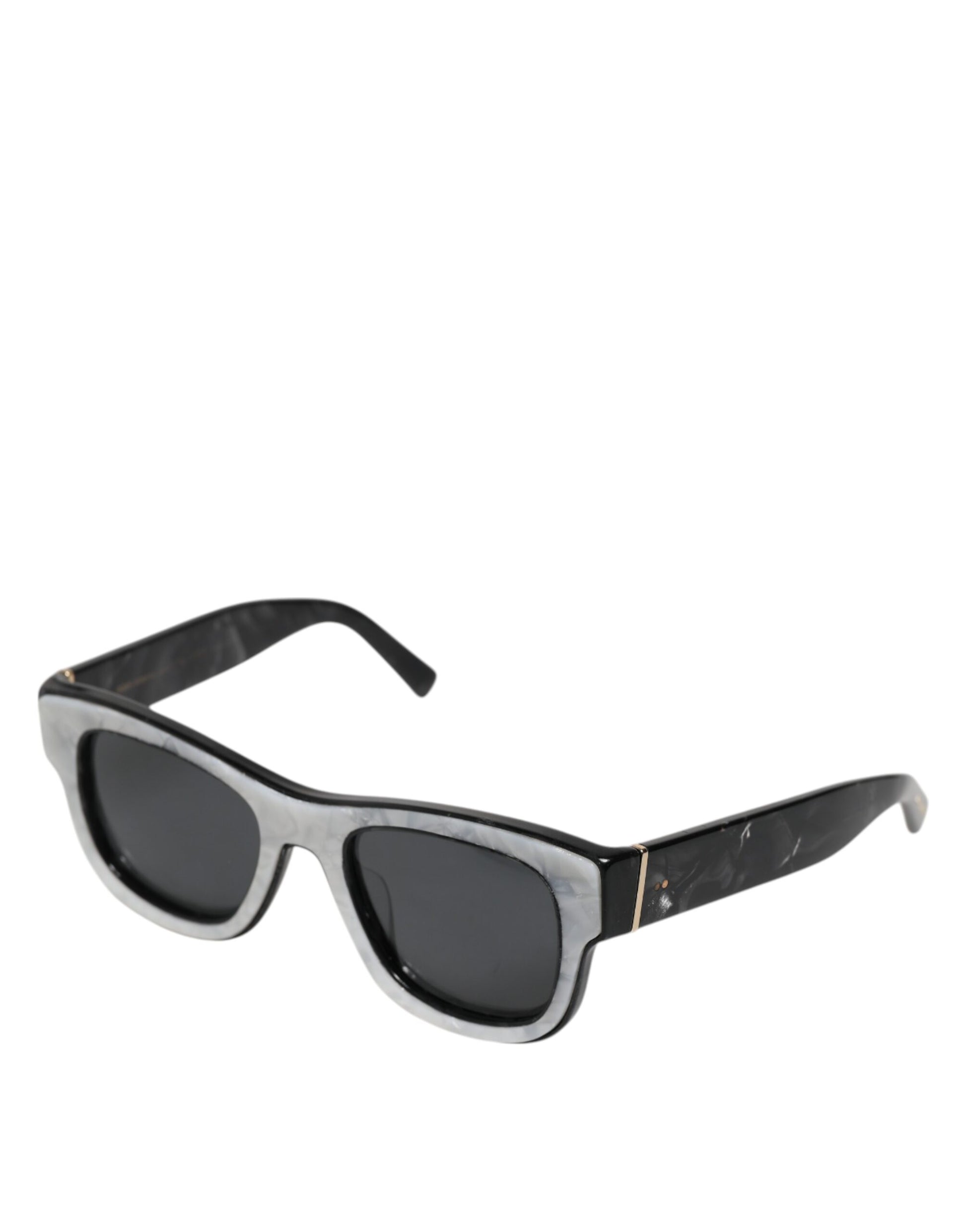 Dolce & Gabbana Pearl White Acetate Frame Domenico Deep Shades Sunglasses